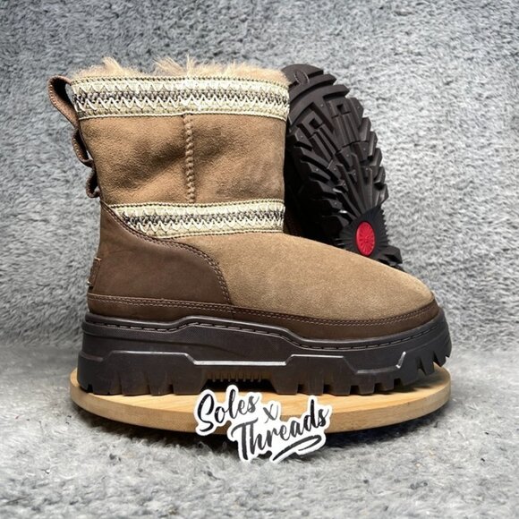 UGG Classic Mini TrailGazer Boot Size 7 Women Hickory 1158322 - Picture 1 of 6